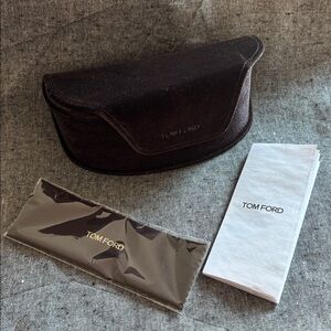 Authentic Tom Ford Brown Sunglasses Case - Hard Shell Luxury New